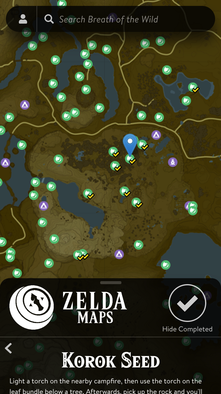 Map - The Legend of Zelda: Breath of the Wild